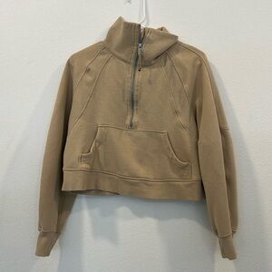 Lululemon scuba half zip hoodie cropped